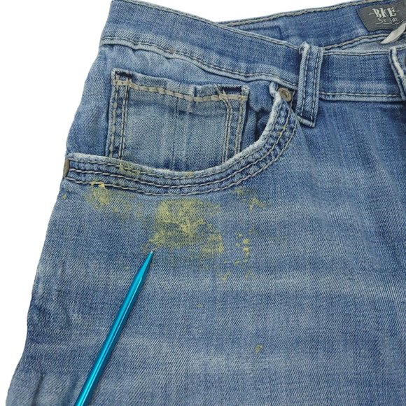 BKE Derek Bootleg Distressed Jeans READ CONDITION Mens Size 32XL Faded Denim - Picture 16 of 16